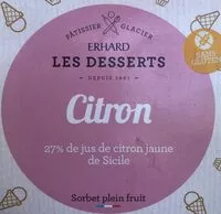 Mängden socker i Sorbet citron