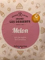 Mängden socker i Sorbet plein fruit au melon de cabaillon