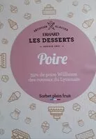Mängden socker i Crème glacée à la poire