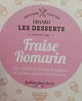 Mängden socker i Glace fraise romarin