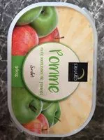 Mängden socker i Glace a la pomme avec morceaux