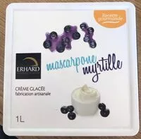 Mängden socker i Crème glacée mascarpone-myrtille