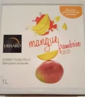 Mängden socker i Glace mangue framboise coco