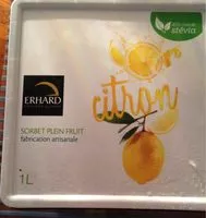 Mängden socker i Sorbet citron