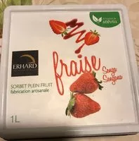 Mängden socker i Sorbet Fraise senga au stévia