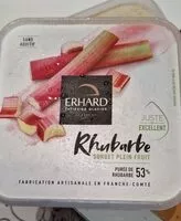 Mängden socker i Rhubarbe sorbet plein fruit 53%