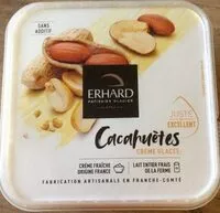 Mängden socker i Cacahuètes crème glacée