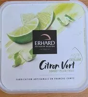 Mängden socker i Sorbet plein fruit citron vert