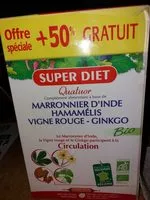 Mängden socker i Super Diet Quatuor Circulation X30 Ampoules