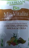 Mängden socker i Mix vitalité