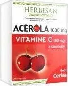 Mängden socker i Complément alimentaire Acérola 1000mg vitamine C