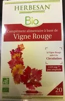 Mängden socker i Vigne rouge  complement alimentaire a base