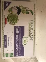 Mängden socker i Radis noirs et artichaut