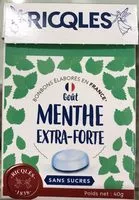 Mängden socker i Menthe extra-forte