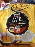 Mängden socker i Le Bonifieur, Dosettes souples, cafe Colombie 100% arabica