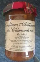Mängden socker i Confiture artisanale de clémentines