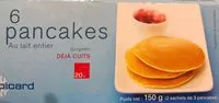 Mängden socker i 6 Pancakes au Lait Entier