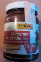 Mängden socker i Concentré de tomate 28%