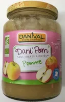 Mängden socker i Dani'Pom sans sucre ajouté Pomme