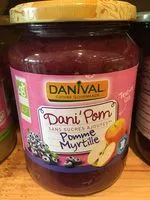Mängden socker i Dani'Pom - Pomme Myrtille