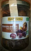 Mängden socker i Marrons entiers au naturel