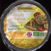Mängden socker i Taboulé quinoa, légumes et citron