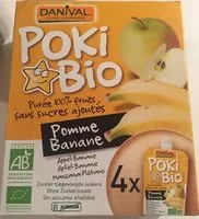 Mängden socker i Etui 4 Pokibio Pomme Banane