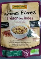 Mängden socker i Les graines express Trésor des Indes