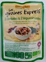 Mängden socker i Les graines Express 2 céréales & légumineuses