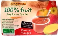 Mängden socker i Purée 100% fruit Pomme Mangue