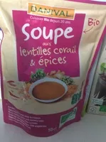 Mängden socker i Soupe aux lentilles corail et epices douces