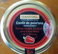 Mängden socker i Confit de poivrons