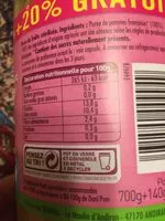 Mängden socker i Danipom Pomme 700G +20% Gratuit Bio