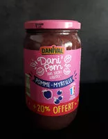 Mängden socker i Dani Pom Pommes Myrtilles 700G +20%