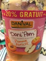 Mängden socker i Dani Pom sans sucres ajoutés