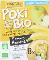 Mängden socker i Pokibio - Purée Pomme & Banane 100% Fruit Bio