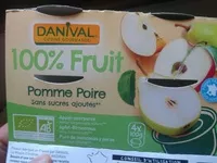 Mängden socker i Compotes Pomme Poire Sans Sucres Ajoutés