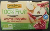Mängden socker i 100% fruit pomme rhubarbe