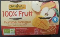 Mängden socker i Purée Pomme Mangue