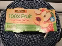 Mängden socker i Purée Pomme & Pêche 100% Fruit Bio Sans Sucres Ajoutés