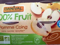 Mängden socker i PUREE POMME COING