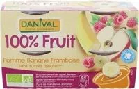 Mängden socker i 100% fruit Pomme Banane Framboise