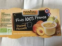 Mängden socker i Compote Pomme Mirabelle