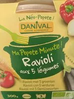 Mängden socker i Popote Minute ravioli aux 5 légumes