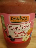 Mängden socker i Dani'Pom Pomme - Fruits rouges