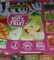 Mängden socker i Purée fruit