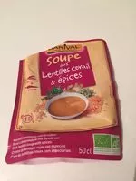 Mängden socker i Soupe lentille corail