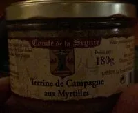 Mängden socker i Terrine