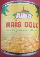 Mängden socker i Maïs doux