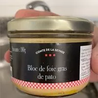 Mängden socker i Bloc de foie gras de pato